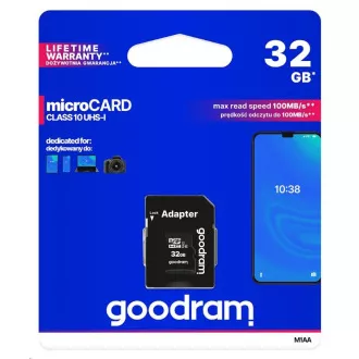 Kartica GOODRAM MicroSDHC 32 GB M1AA, UHS-I Class 10, U1   adapter