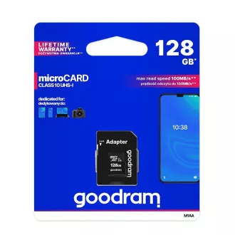 Kartica GOODRAM MicroSDXC 128 GB M1AA, UHS-I Class 10, U1   adapter