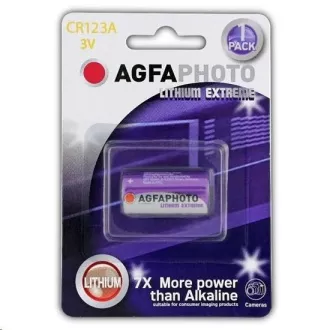 AgfaPhoto litijeva fotografska baterija CR123A, blister 1 kos