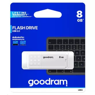 GOODRAM Flash disk UME2 8GB USB 2.0 bele barve