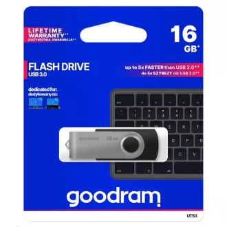 GOODRAM Flash disk 16 GB UTS3, USB 3.0, črn