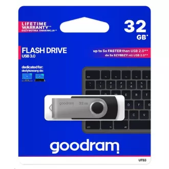 GOODRAM Flash disk 32 GB UTS3, USB 3.0, črn