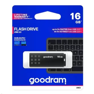 GOODRAM Flash disk 16 GB UME3, USB 3.0, črn