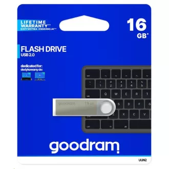 GOODRAM Flash disk UUN2 16GB USB 2.0 srebrn