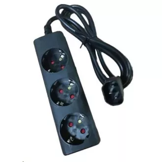 Eaton UPS kabel / podaljšek, IEC C14, 3 vtičnice schuko, črn, 10A Eaton UPS kabel / podaljšek, IEC C14, 3 vtičnice schuko, črn, 10A