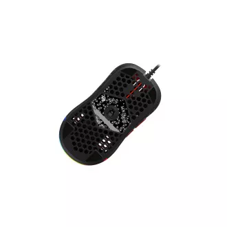 SPC Gear gaming miška LIX  / žična / optična / PWM3360 / 800-12000dpi / 1000Hz / 6 gumbov / 59g / ARGB/ USB - Razpakirano