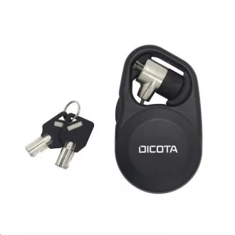 DICOTA Varnostni kabel T-Lock z možnostjo izvleka, s ključem, reža 3x7 mm