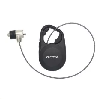 DICOTA Varnostni kabel T-Lock z možnostjo izvleka, s ključem, reža 3x7 mm