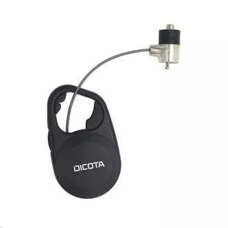 DICOTA Varnostni kabel T-Lock z možnostjo izvleka, s ključem, reža 3x7 mm