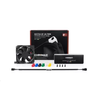 NOCTUA ventilator NF-A8 PWM chromax.black.swap, 80x80x25 mm