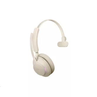 Naglavne slušalke Jabra Evolve2 65, Link 380c MS, mono, bež