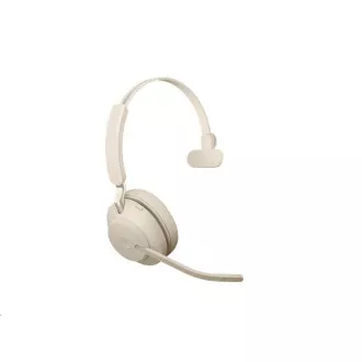 Naglavne slušalke Jabra Evolve2 65, Link 380a MS, mono, bež Naglavne slušalke Jabra Evolve2 65, Link 380a MS, mono, bež