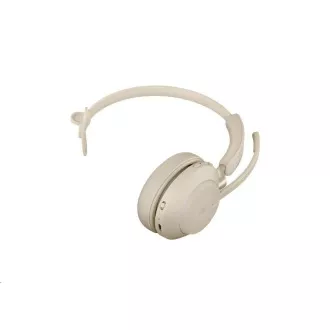 Naglavne slušalke Jabra Evolve2 65, Link 380a MS, mono, bež Naglavne slušalke Jabra Evolve2 65, Link 380a MS, mono, bež