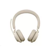 Slušalke Jabra Evolve2 65, Link 380c MS, stereo, bež