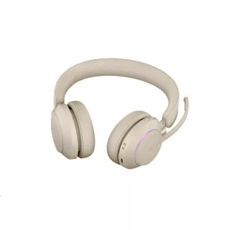Slušalke Jabra Evolve2 65, Link 380c MS, stereo, bež