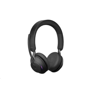 Naglavne slušalke Jabra s stojalom Evolve2 65, Link 380a MS, stereo, črne