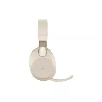 Naglavne slušalke Jabra s stojalom Evolve2 85, Link 380c MS, stereo, bež