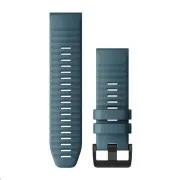 Garminov pasek za fenix6X – QuickFit 26, silikonski, modri, s črno sponko