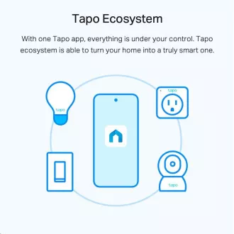TP-Link Tapo L510E pametna LED žarnica z možnostjo zatemnitve WiFi (bela, 2700K, 806lm, 2, 4GHz, E27)