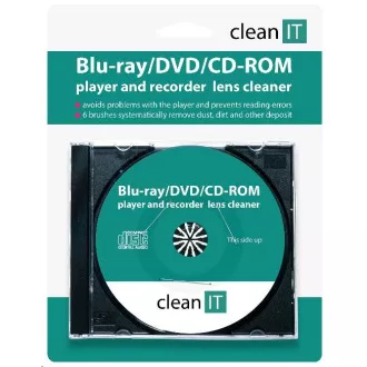 Čistilni CD CLEAN IT za predvajalnike Blu-ray/DVD/CD-ROM (zamenjava za CL-32) Čistilni CD CLEAN IT za predvajalnike Blu-ray/DVD/CD-ROM (zamenjava za CL-32)