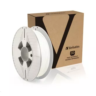 VERBATIM Filament za 3D tiskalnike TEFABLOC TPE 1, 75mm, 190m, 500g, bel VERBATIM Filament za 3D tiskalnike TEFABLOC TPE 1, 75mm, 190m, 500g, bel