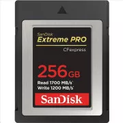 SanDisk Extreme Pro CFexpress kartica 256 GB, tip B, 1700 MB/s branje, 1200 MB/s pisanje