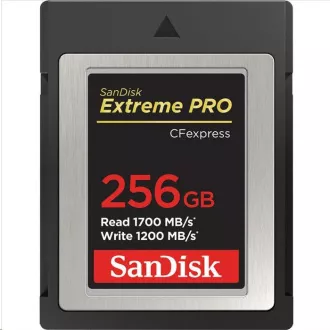 SanDisk Extreme Pro CFexpress kartica 256 GB, tip B, 1700 MB/s branje, 1200 MB/s pisanje SanDisk Extreme Pro CFexpress kartica 256 GB, tip B, 1700 MB/s branje, 1200 MB/s pisanje