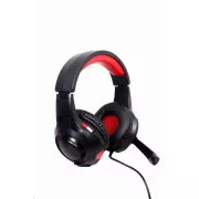 GEMBIRD slušalke z mikrofonom GHS-U-5.1-01, igralne, 5.1 surround, črno-rdeče, USB