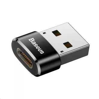 Baseus adapter USB moški na USB-C ženski 3A, OTG, črn