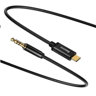Baseus Yiven Series zvočni kabel USB-C / 3, 5 mm Jack 1, 2 m, črn