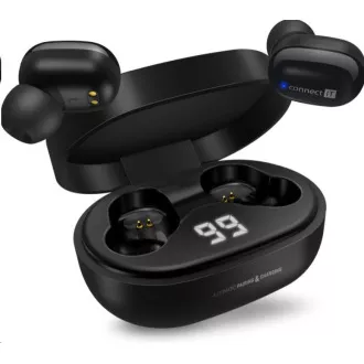 CONNECT IT True Wireless SensorTouch slušalke v ušesa z mikrofonom, črne