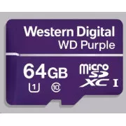 Kartica WD MicroSDXC 64GB vijolična WDD064G1P0C razred 10, 16 TBW