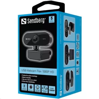 Sandberg Spletna kamera USB Flex 1080p HD
