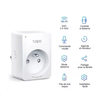 TP-Link Tapo P100(2-pack) pametna mini vtičnica WiFi (2300W, 10A, 2, 4 GHz, BT)