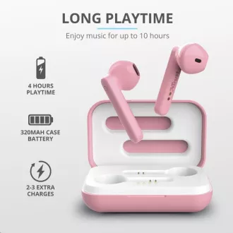 TRUST Primo Touch Brezžične slušalke Bluetooth - roza TRUST Primo Touch Brezžične slušalke Bluetooth - roza