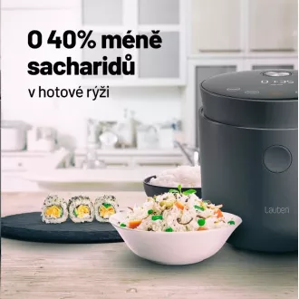 Kuhalnik za riž Lauben z nizko vsebnostjo sladkorja 1500AT - kuhalnik za riž