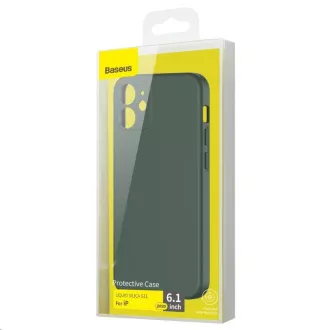Baseus Liquid Silica Gel zaščitno ohišje za Apple iPhone 12 6,1'' temno zeleno Baseus Liquid Silica Gel zaščitno ohišje za Apple iPhone 12 6,1'' temno zeleno