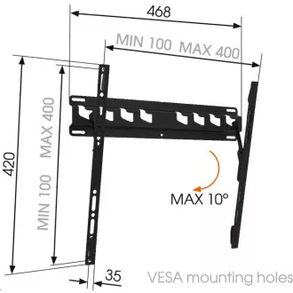 Vogel's MA3010 - Držalo za televizor z nagibom M