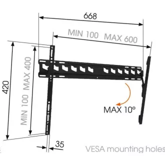 Vogel's MA4010 - Držalo za televizor z L naklonom