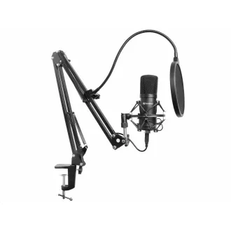 Sandbergov sklop mikrofona za pretakanje, USB, črn