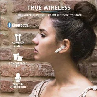 TRUST Primo Touch Brezžične slušalke Bluetooth - bele TRUST Primo Touch Brezžične slušalke Bluetooth - bele