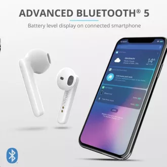 TRUST Primo Touch Brezžične slušalke Bluetooth - bele TRUST Primo Touch Brezžične slušalke Bluetooth - bele