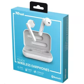 TRUST Primo Touch Brezžične slušalke Bluetooth - bele TRUST Primo Touch Brezžične slušalke Bluetooth - bele