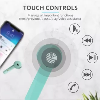 TRUST Primo Touch Brezžične slušalke Bluetooth - metina