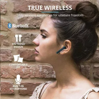 TRUST Primo Touch Brezžične slušalke Bluetooth - modre