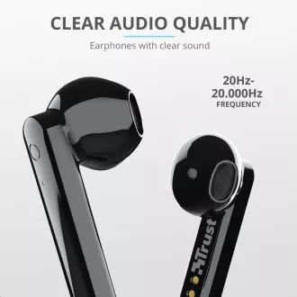TRUST Primo Touch Brezžične slušalke Bluetooth - črne
