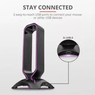 TRUST GXT 265 Cintar RGB stojalo za slušalke