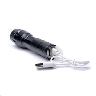 Solight polnilna LED svetilka, 300 lm, Cree, ostrenje, Li-Ion, polnjenje USB, power banka
