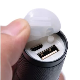 Solight polnilna LED svetilka, 300 lm, Cree, ostrenje, Li-Ion, polnjenje USB, power banka
