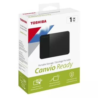 TOSHIBA Zunanji trdi disk CANVIO READY (NOVO) 1TB, USB 3.2 Gen 1, črn TOSHIBA Zunanji trdi disk CANVIO READY (NOVO) 1TB, USB 3.2 Gen 1, črn